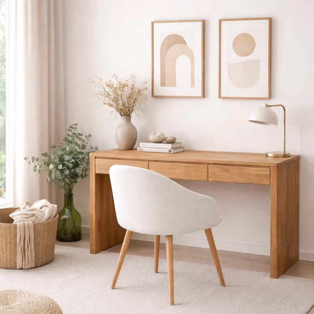 Bureau en bois massif de chêne Elsa  - NordicStory - Image 15