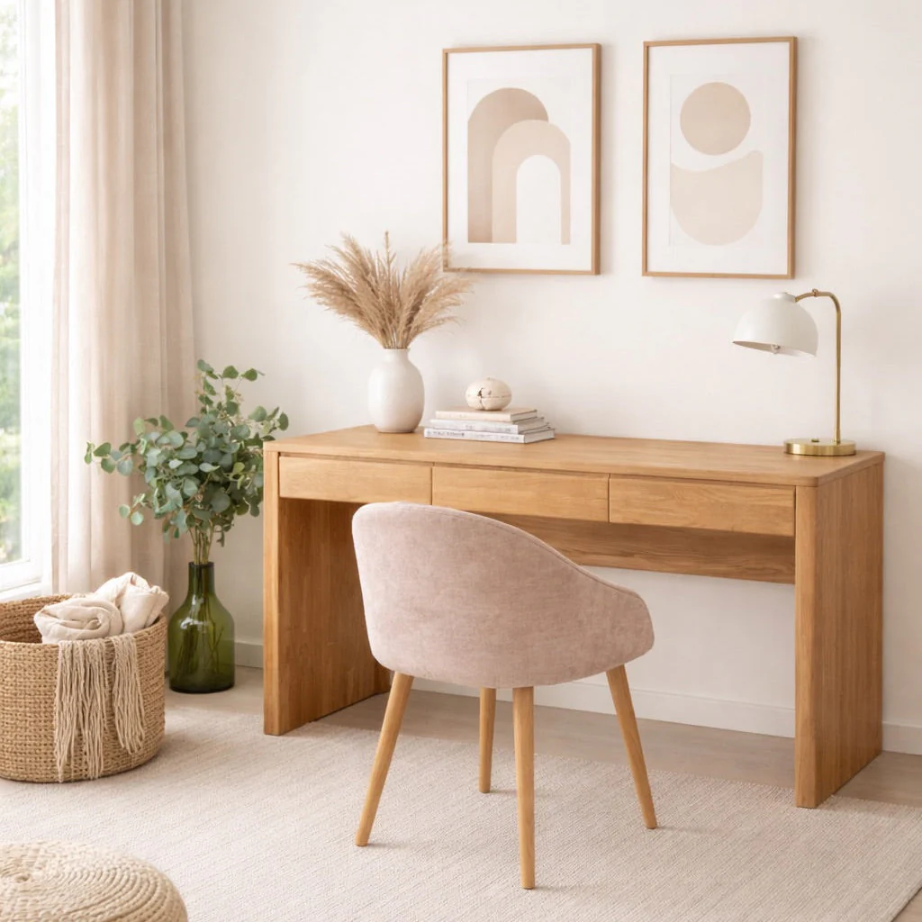 Bureau en bois massif de chêne Elsa  - NordicStory - Image 16