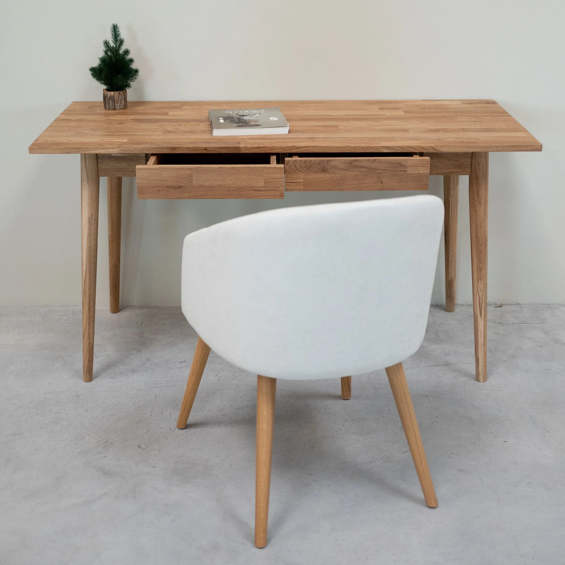 Bureau en bois massif de chêne Escandi 1 - NordicStory - Image 4