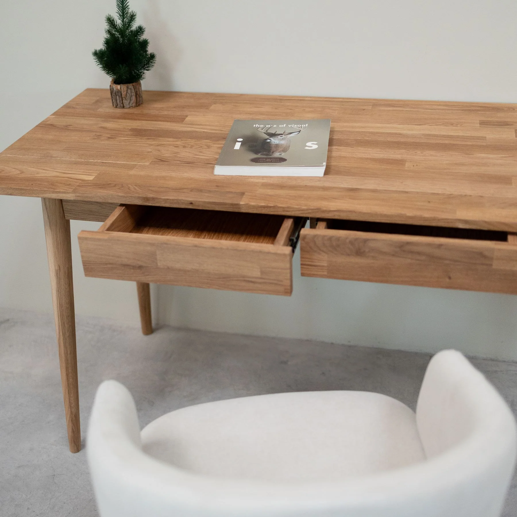 Bureau en bois massif de chêne Escandi 1 - NordicStory - Image 5