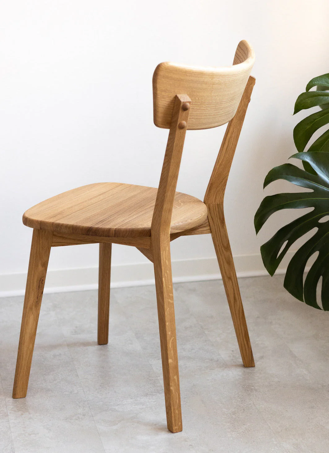 Chaise de salle à manger en bois massif de chêne Diana – Lot de 2 ou 4 chaises - NordicStory - Image 3