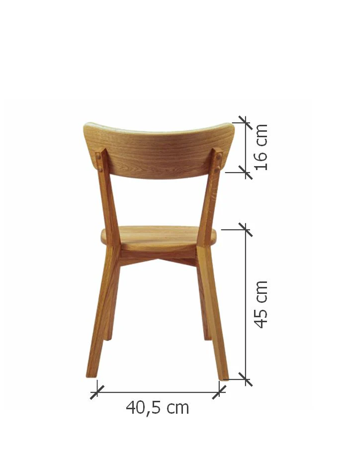 Chaise de salle à manger en bois massif de chêne Diana – Lot de 2 ou 4 chaises - NordicStory - Image 8
