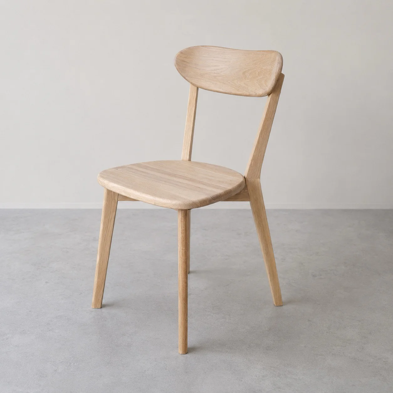 Chaise de salle à manger en bois massif de chêne Isku – Lot de 2 ou 4 chaises - NordicStory - Image 10