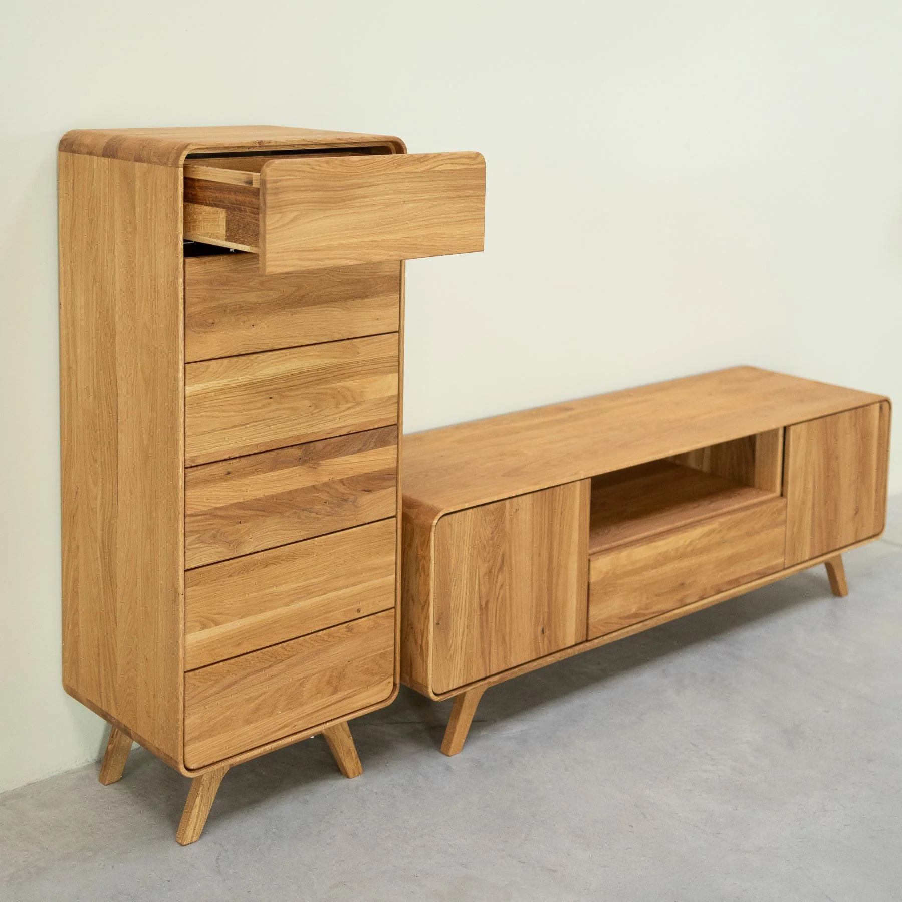 Chiffonnier en bois massif de chêne Genève 1 - NordicStory - Image 11