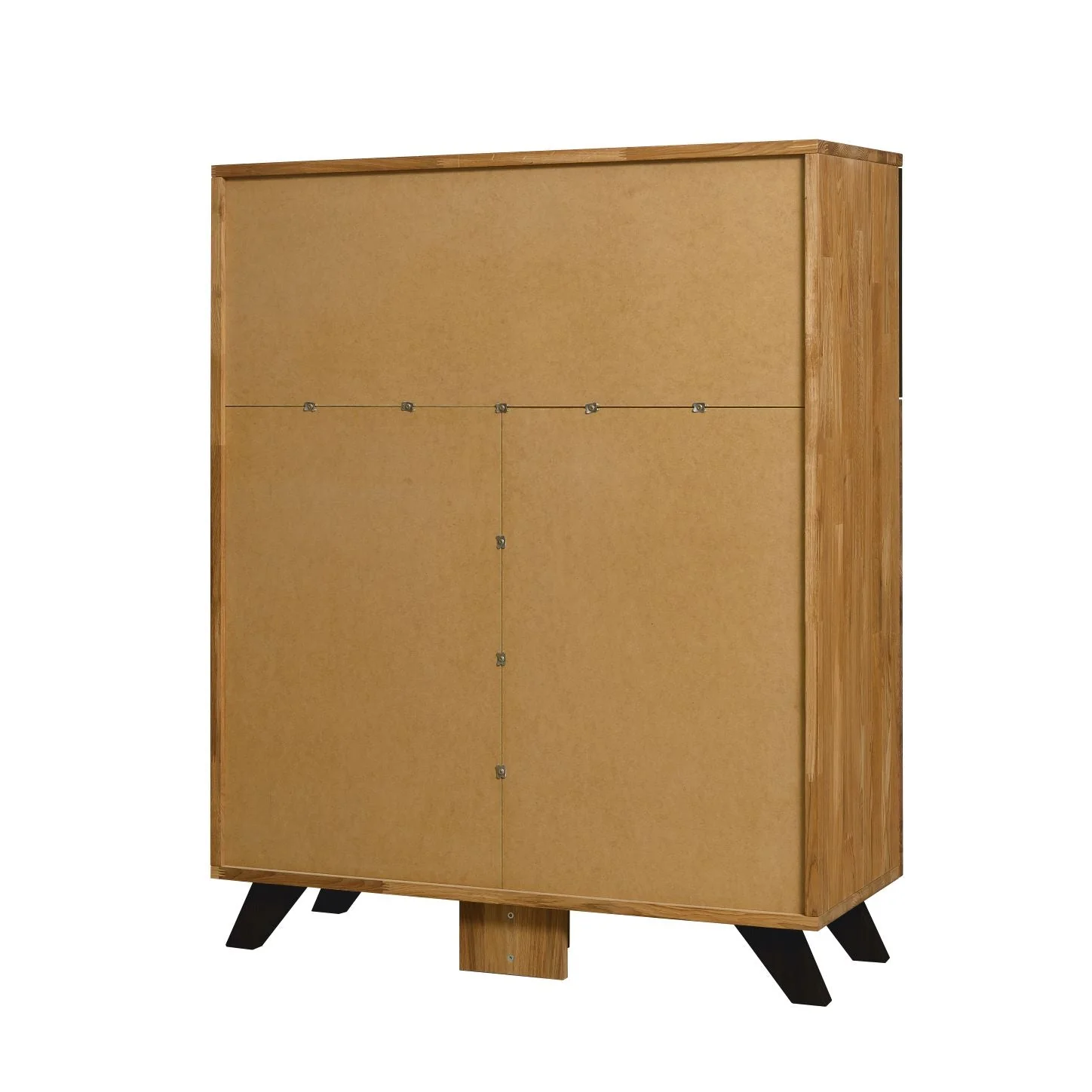 Commode vitrée en bois massif de chêne Moritz 1 - NordicStory - Image 7