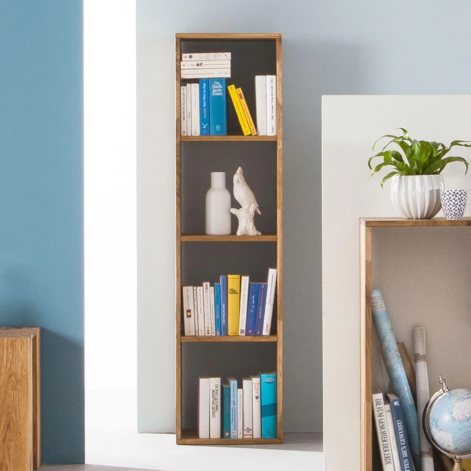 Etagère bibliothèque en bois massif de chêne Régal 4 - NordicStory - Image 6