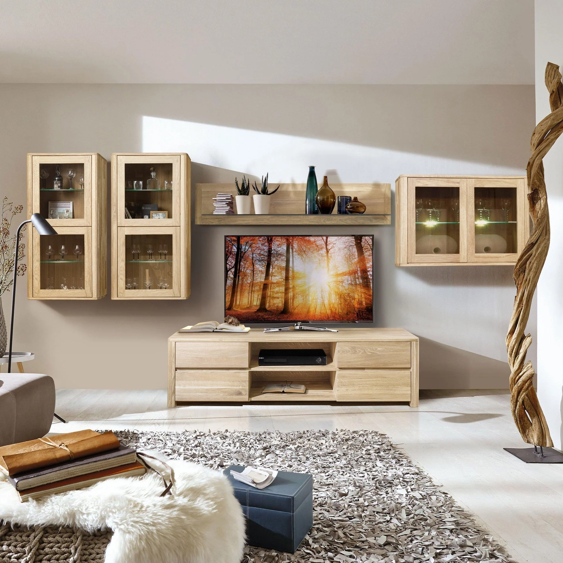 Meuble TV en bois massif de chêne Elsa - NordicStory - Image 6