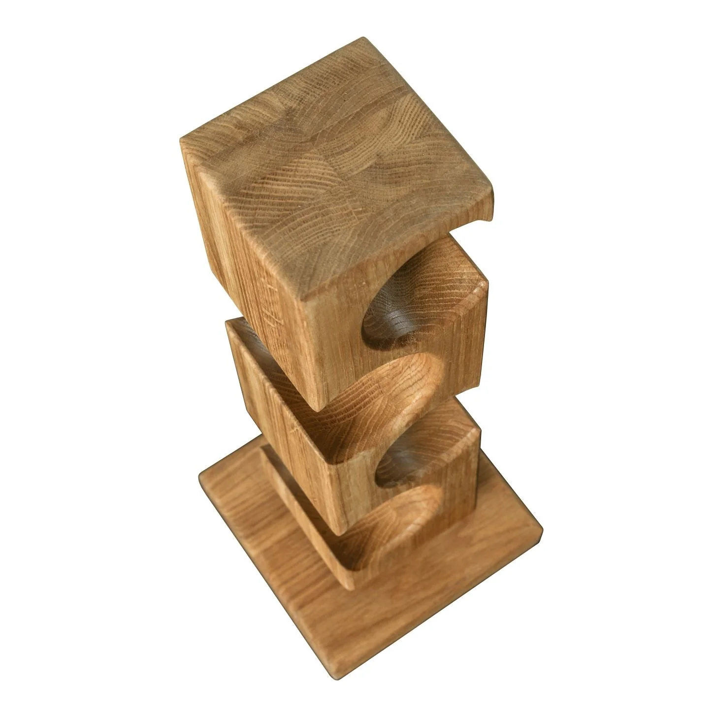Porte-bouteilles en bois massif de chêne ALMA – Pour 4 bouteilles de vin - NordicStory - Image 7