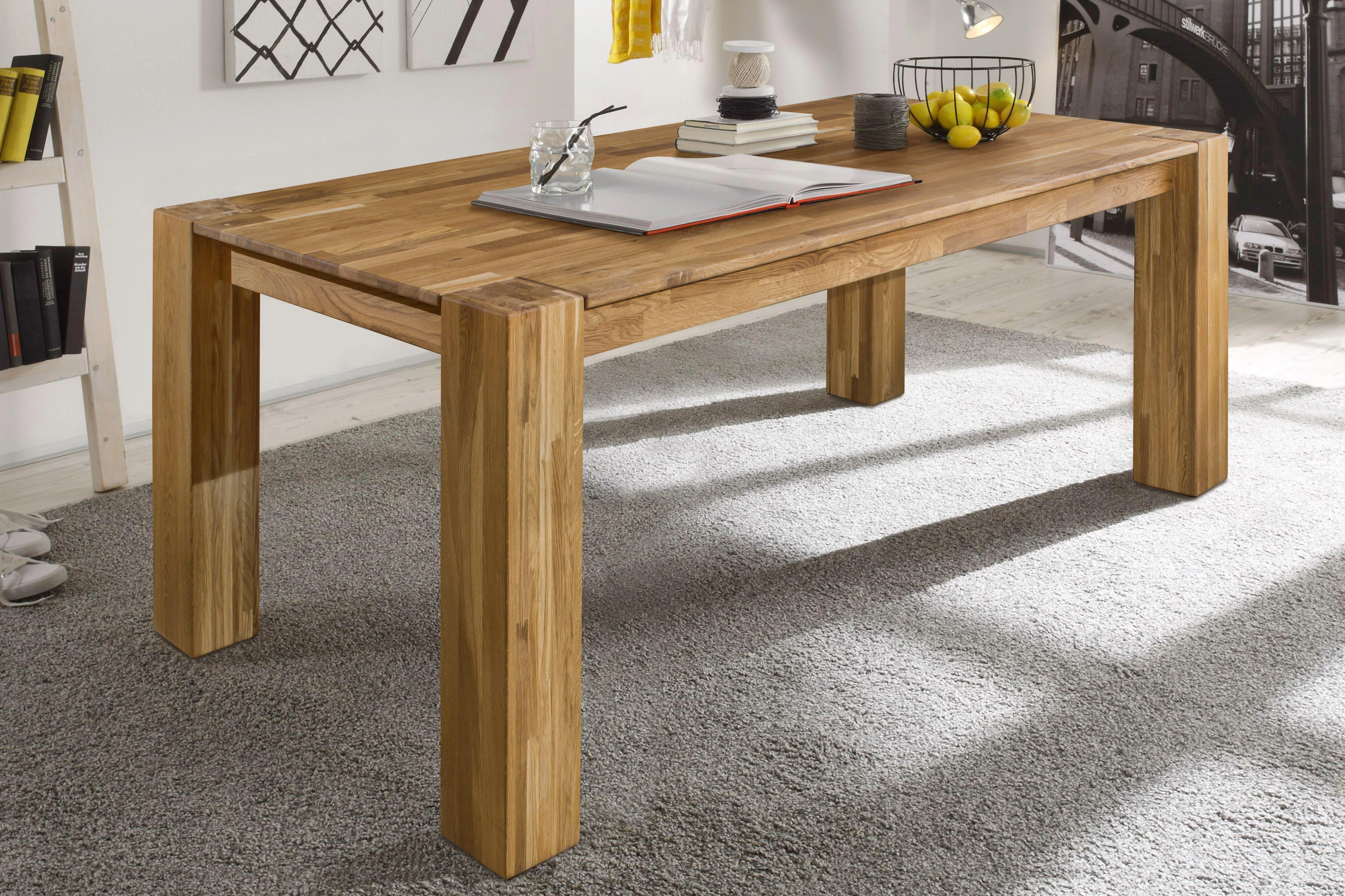 Table à manger en bois massif de chêne Mauritz 3 - NordicStory - Image 10