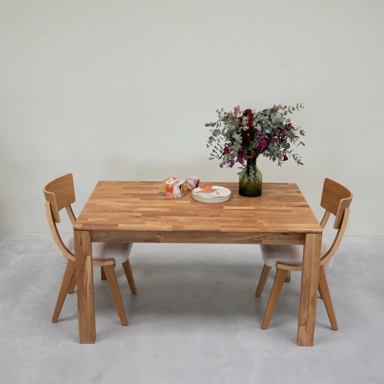 Table à manger en bois massif de chêne Mauritz 4 - NordicStory - Image 6