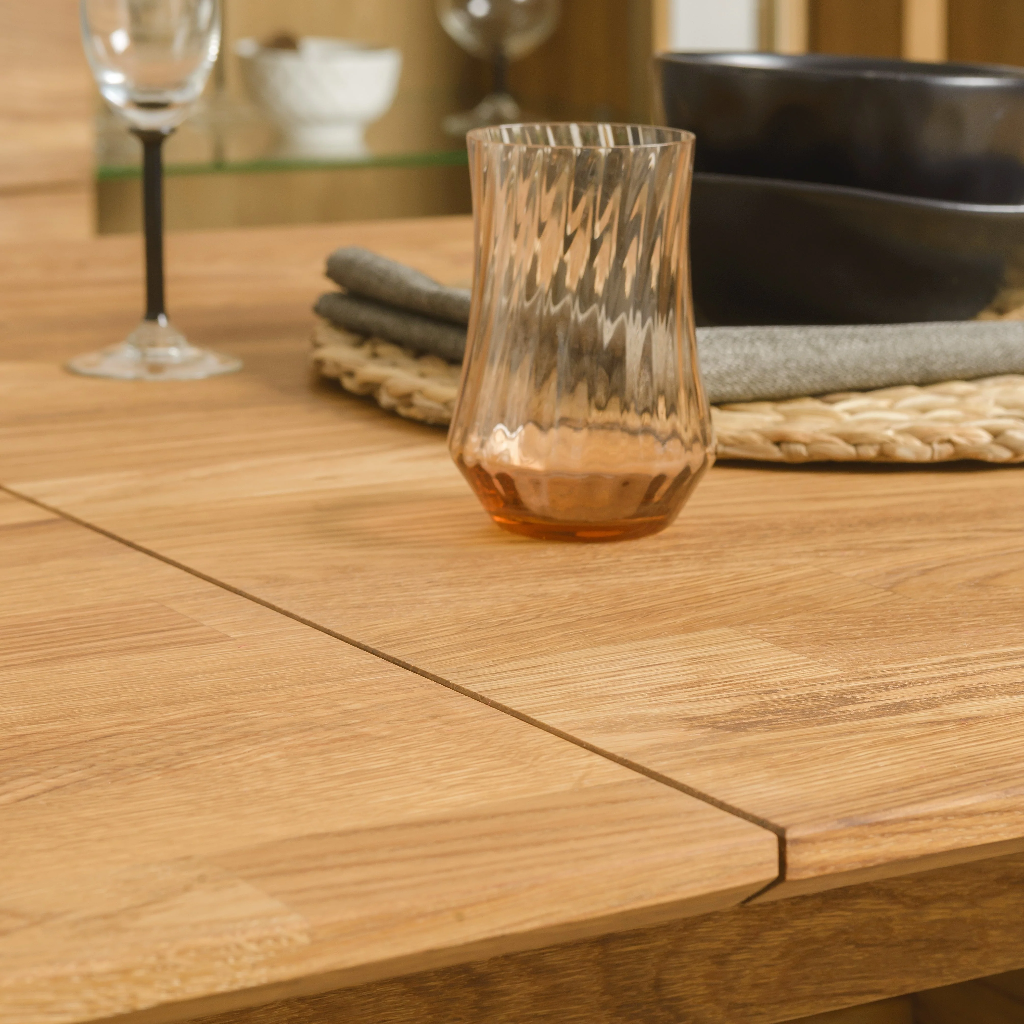 Table à manger extensible en bois massif de chêne Harold - NordicStory - Image 10