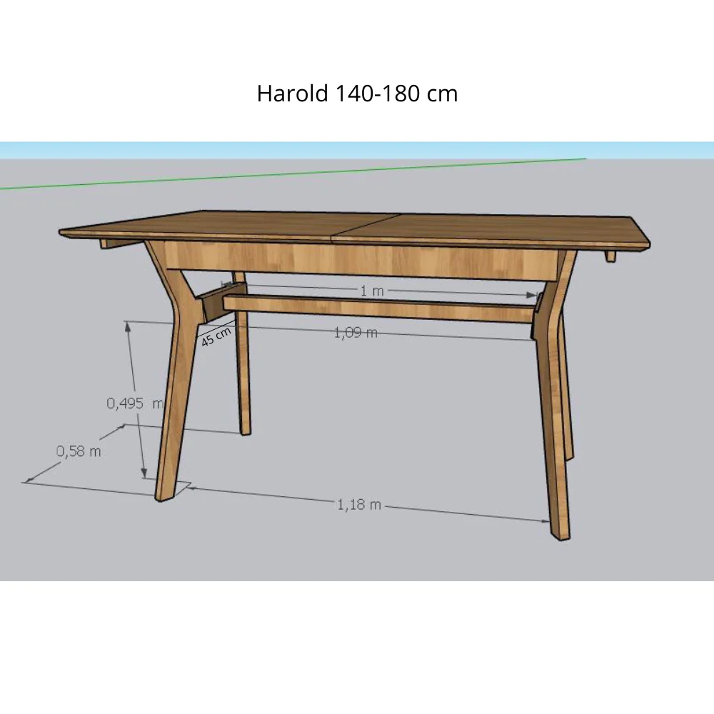 Table à manger extensible en bois massif de chêne Harold - NordicStory - Image 17