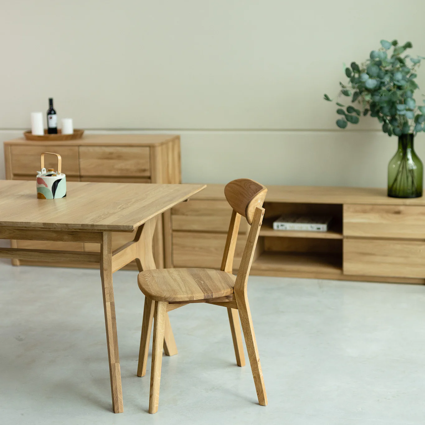 Table à manger extensible en bois massif de chêne Harold - NordicStory - Image 4