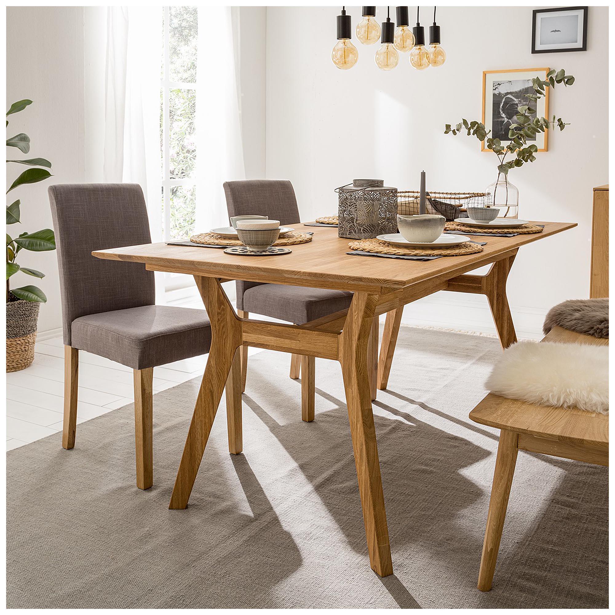 Table à manger extensible en bois massif de chêne Harold - NordicStory - Image 7