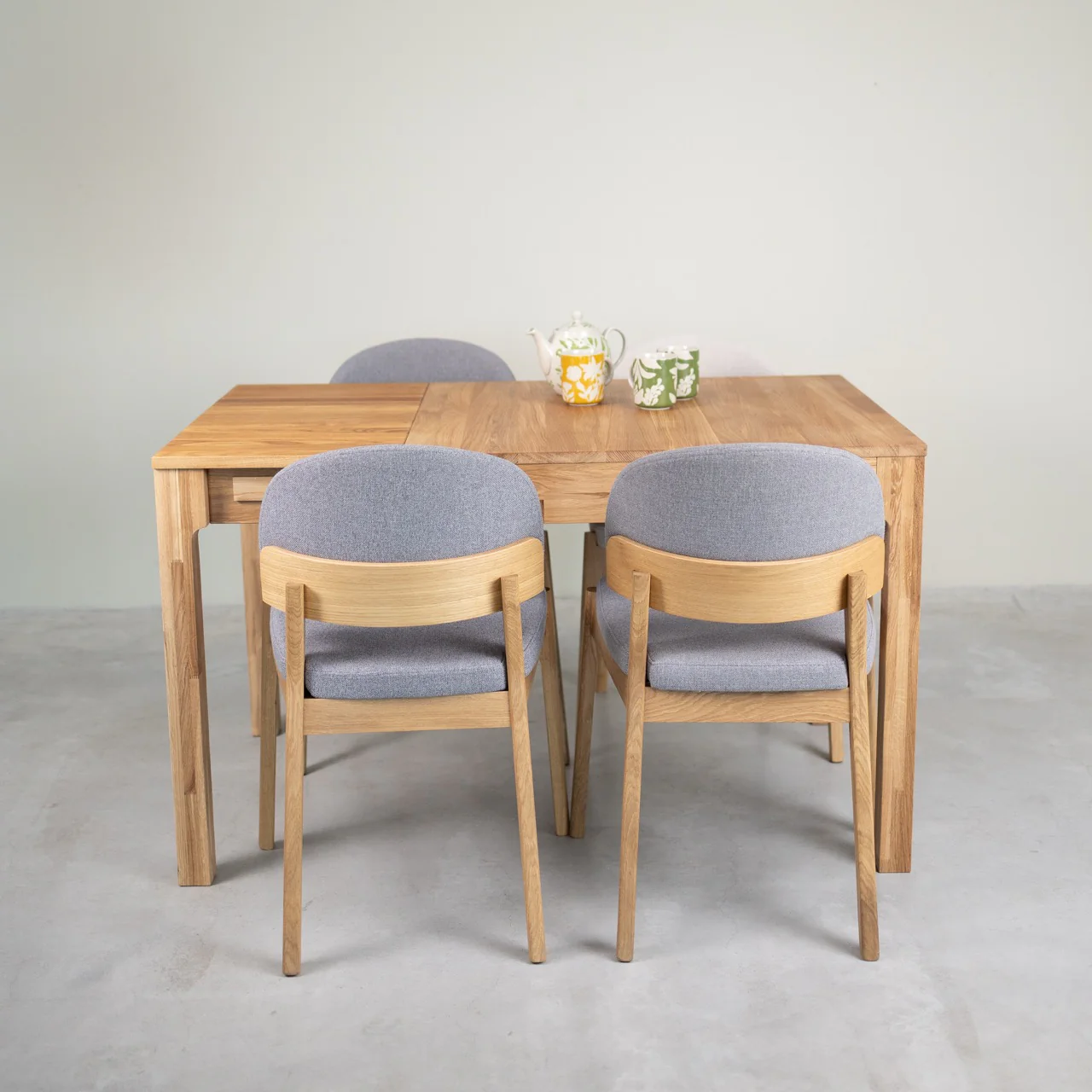 Table à manger extensible en bois massif de chêne Marsi - NordicStory - Image 10
