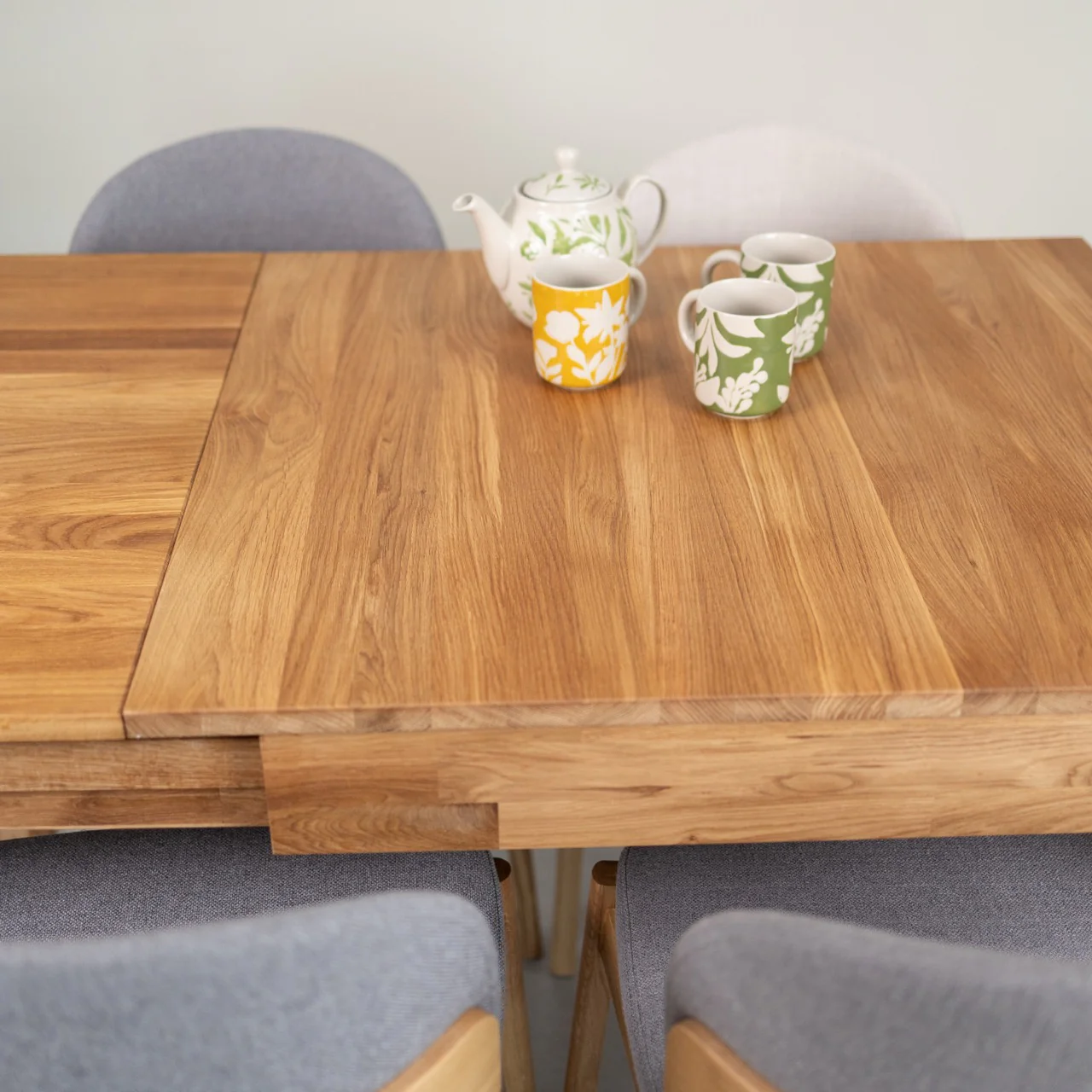 Table à manger extensible en bois massif de chêne Marsi - NordicStory - Image 13
