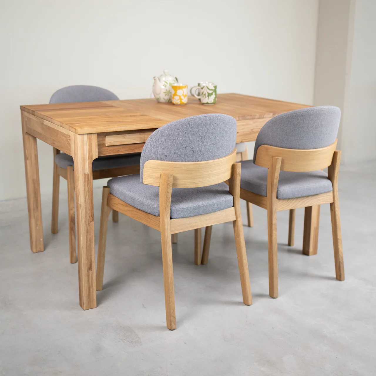 Table à manger extensible en bois massif de chêne Marsi - NordicStory - Image 14