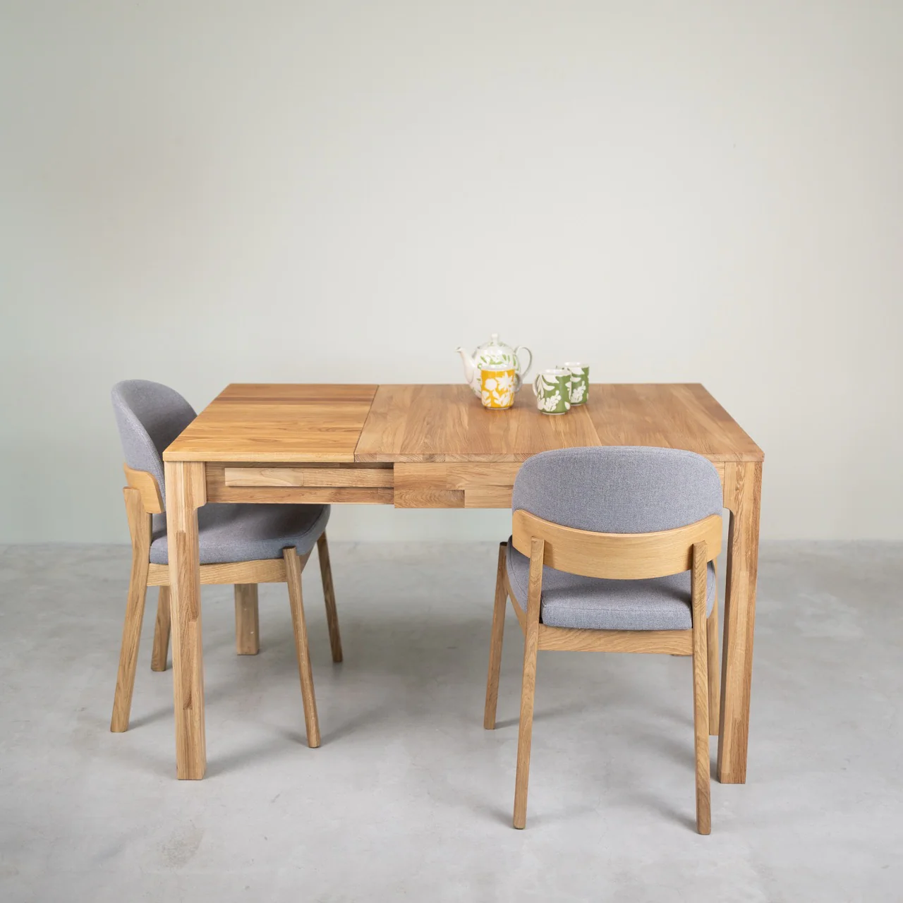 Table à manger extensible en bois massif de chêne Marsi - NordicStory - Image 15