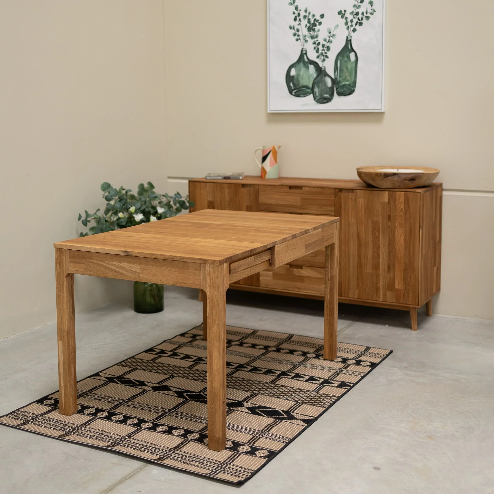 Table à manger extensible en bois massif de chêne Marsi - NordicStory - Image 20