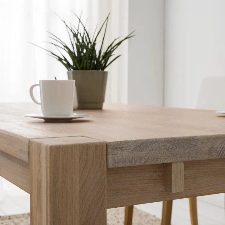 Table à manger extensible en chêne massif Mauritz 1 - NordicStory - Image 17