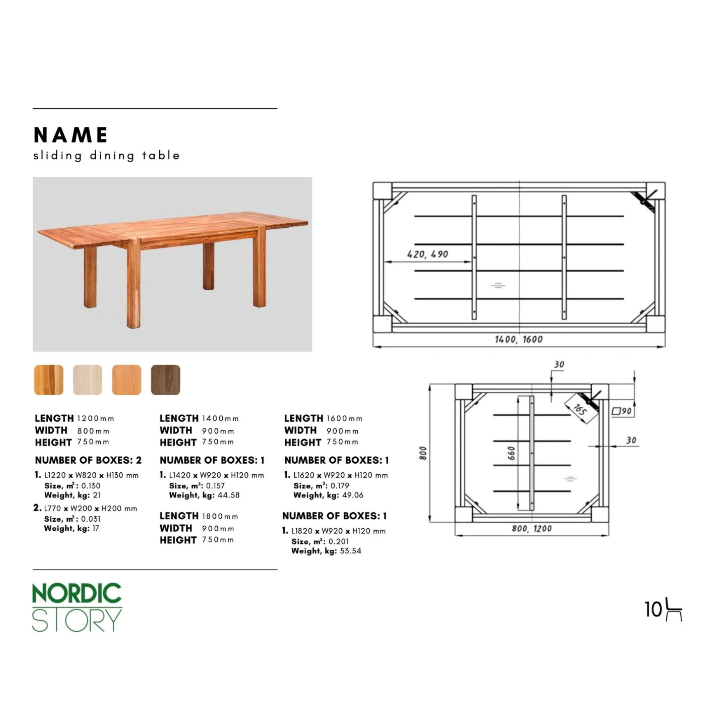 Table à manger extensible en chêne massif Mauritz 1 - NordicStory - Image 20