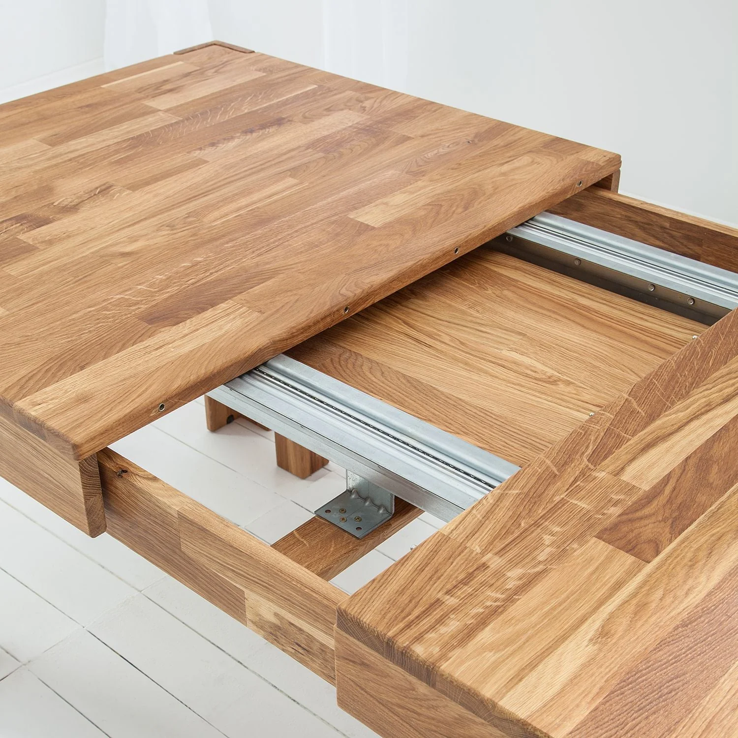 Table à manger extensible en chêne massif XL - NordicStory - Image 10