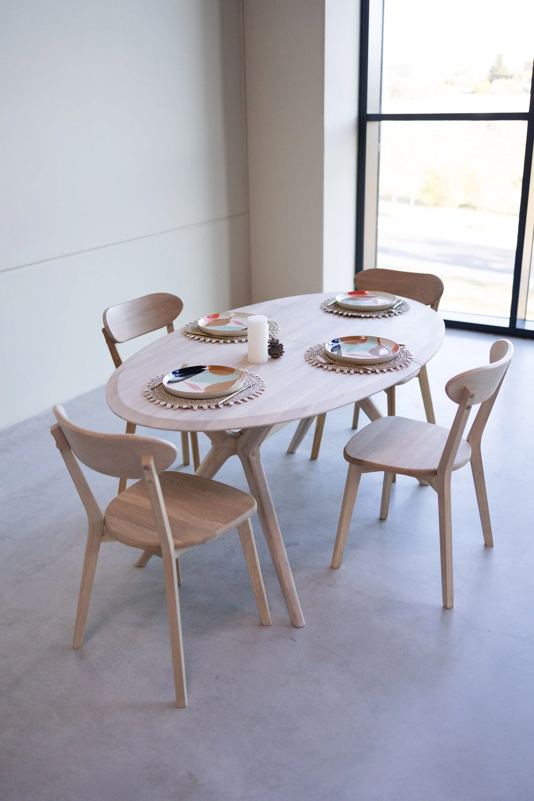 Table à manger extensible en bois massif de chêne Carmen - NordicStory - Image 13