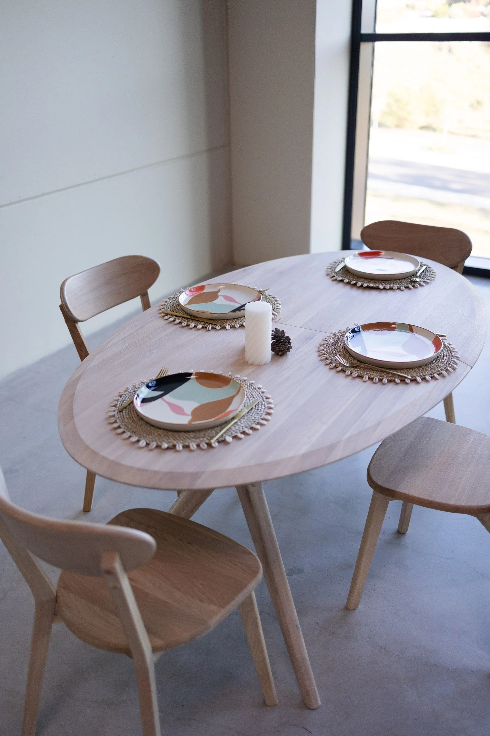 Table à manger extensible en bois massif de chêne Carmen - NordicStory - Image 17