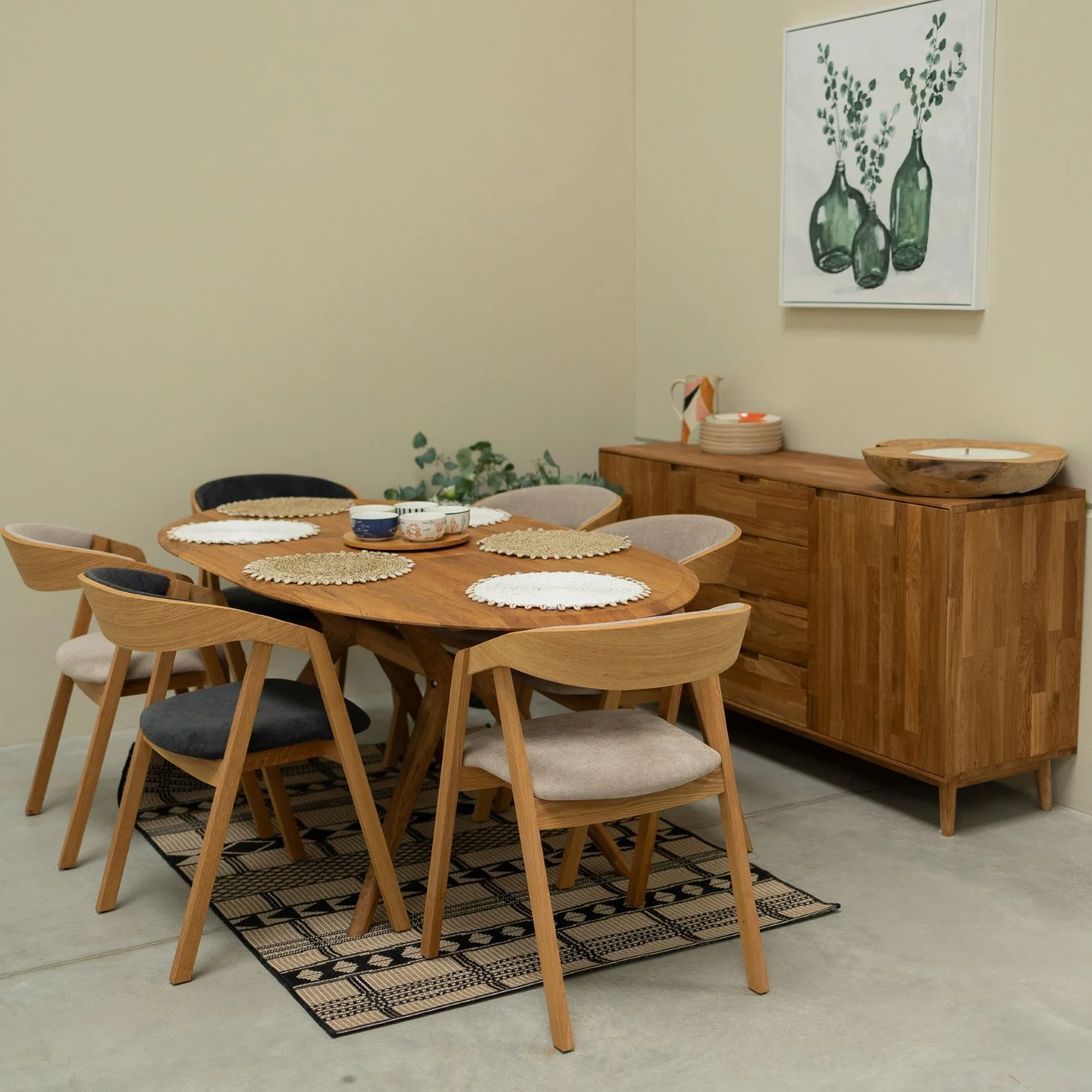 Table à manger extensible en bois massif de chêne Carmen - NordicStory - Image 19