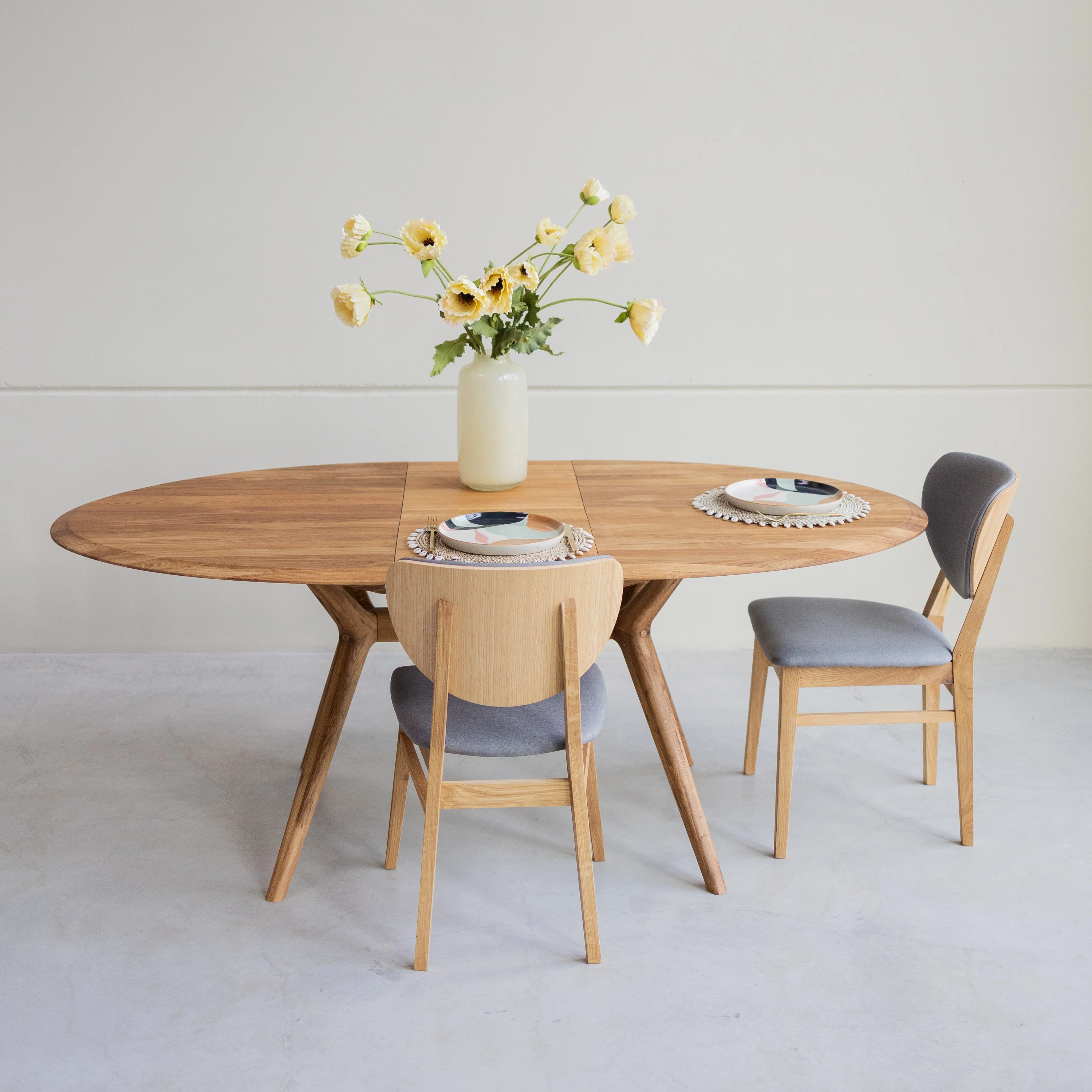 Table à manger extensible en bois massif de chêne Carmen - NordicStory - Image 4