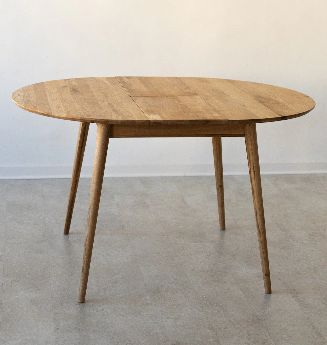 Table à manger ronde extensible en chêne massif Escandi 3 - NordicStory - Image 18
