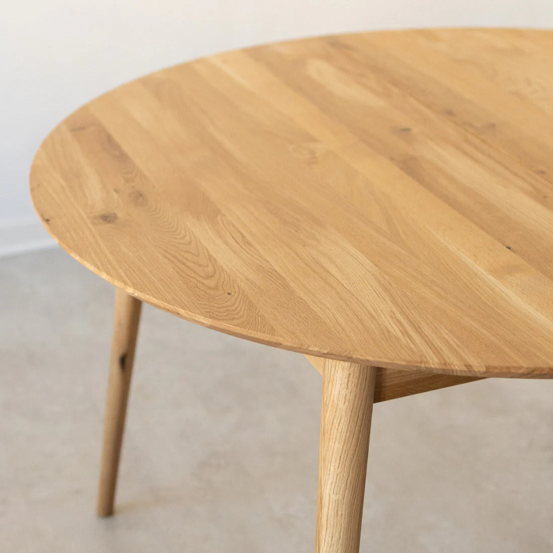 Table à manger ronde extensible en chêne massif Escandi 5 - NordicStory - Image 14