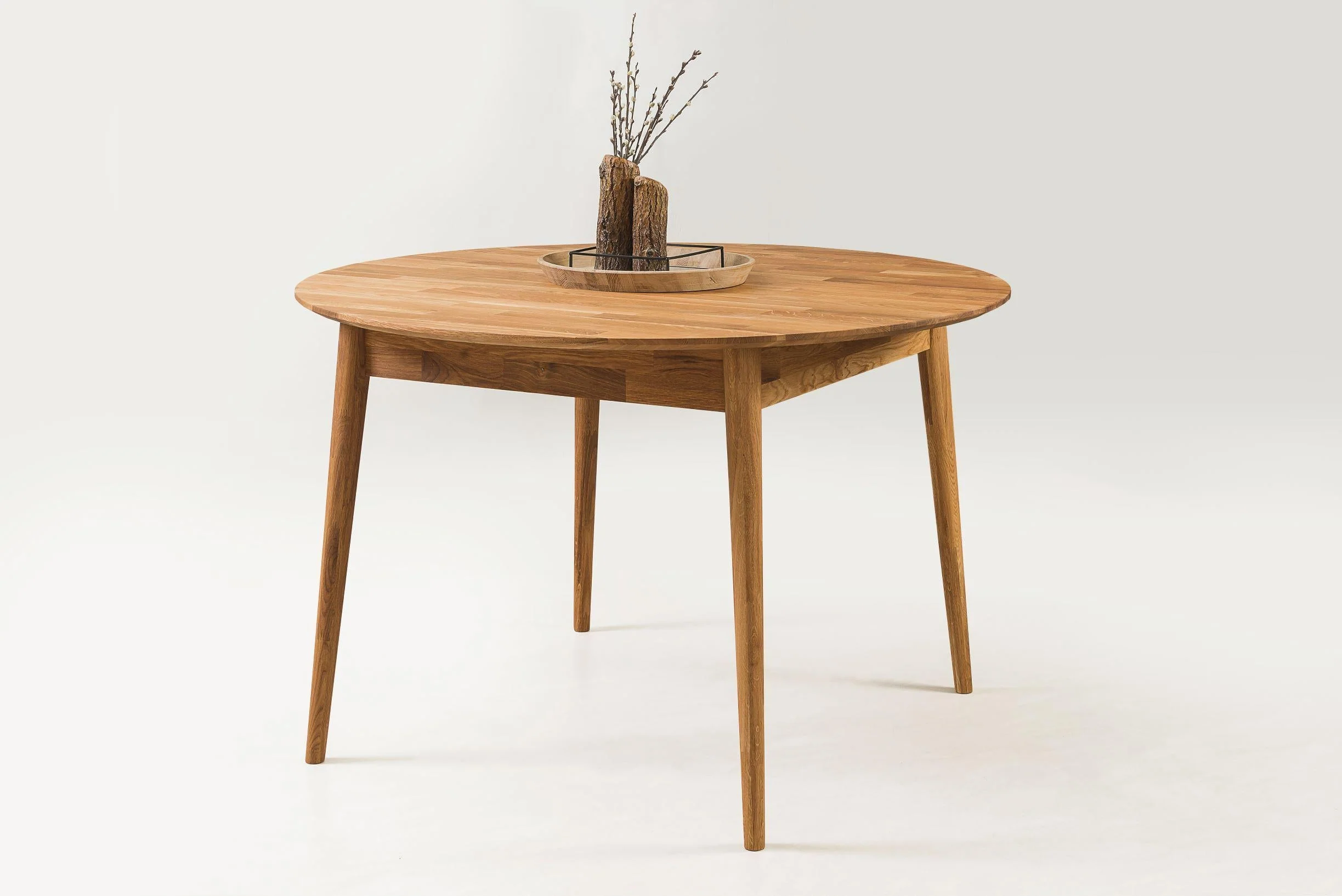 Table à manger ronde extensible en chêne massif Escandi 6 - NordicStory - Image 16