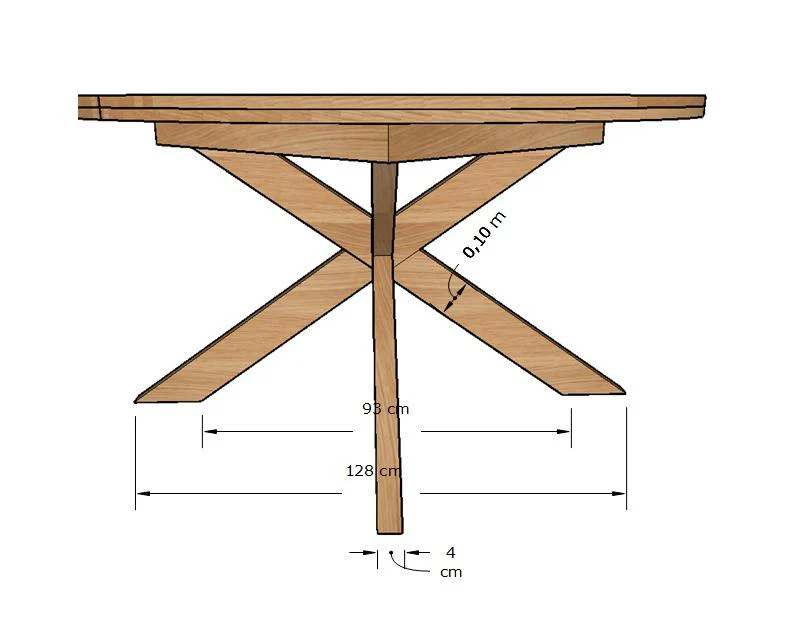 Table à manger ronde extensible en chêne massif Holger - NordicStory - Image 5