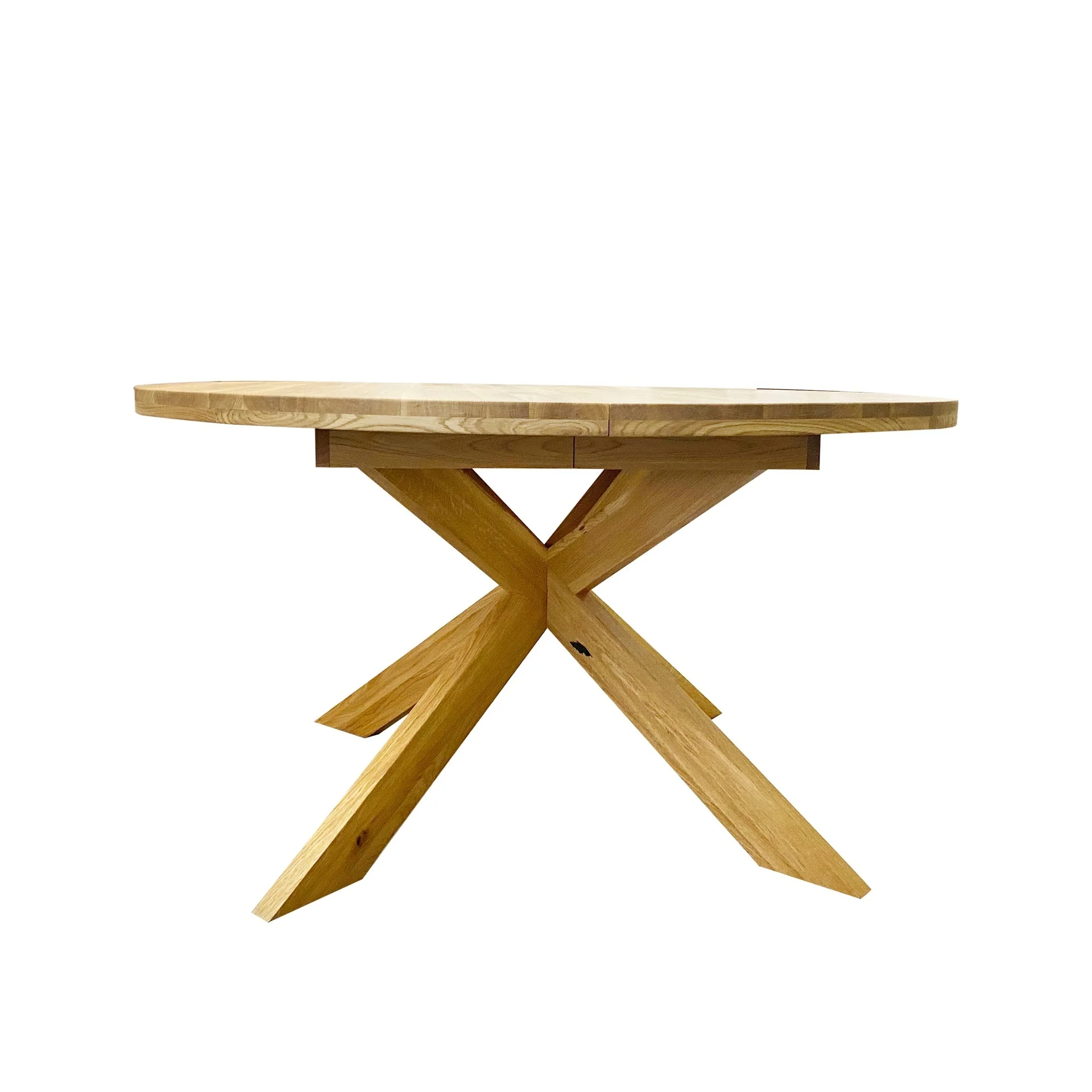 Table à manger ronde extensible en chêne massif Holger - NordicStory - Image 6