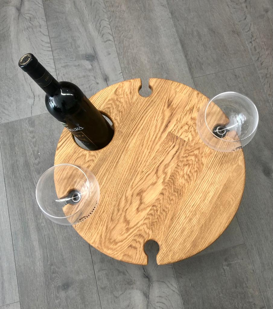 Table à vin pliante en chêne massif Merci - NordicStory - Image 9