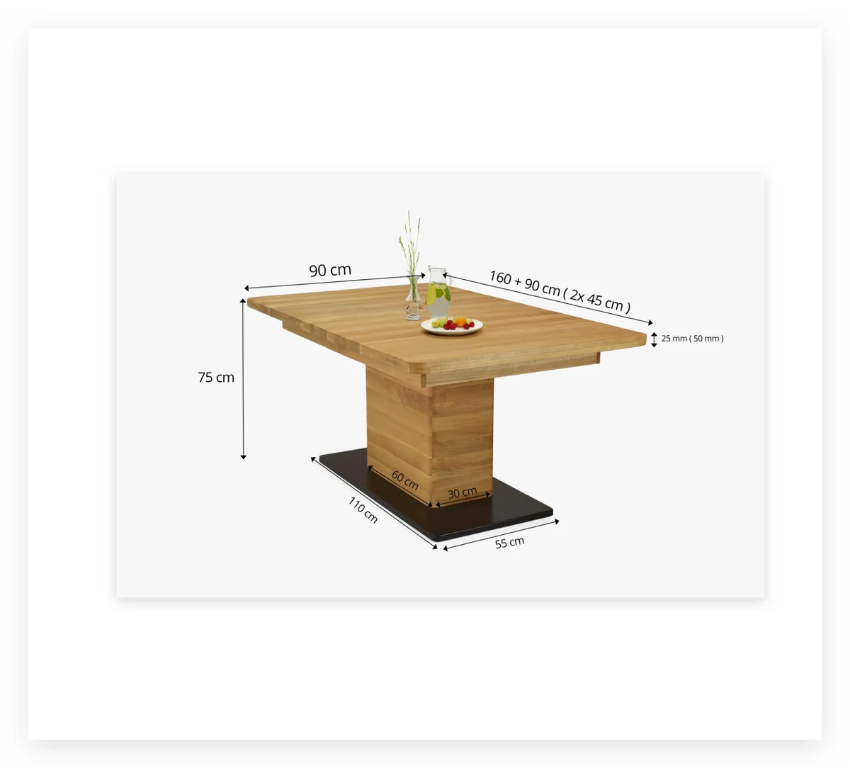 Table basse en bois massif de chêne Bremen - NordicStory - Image 10