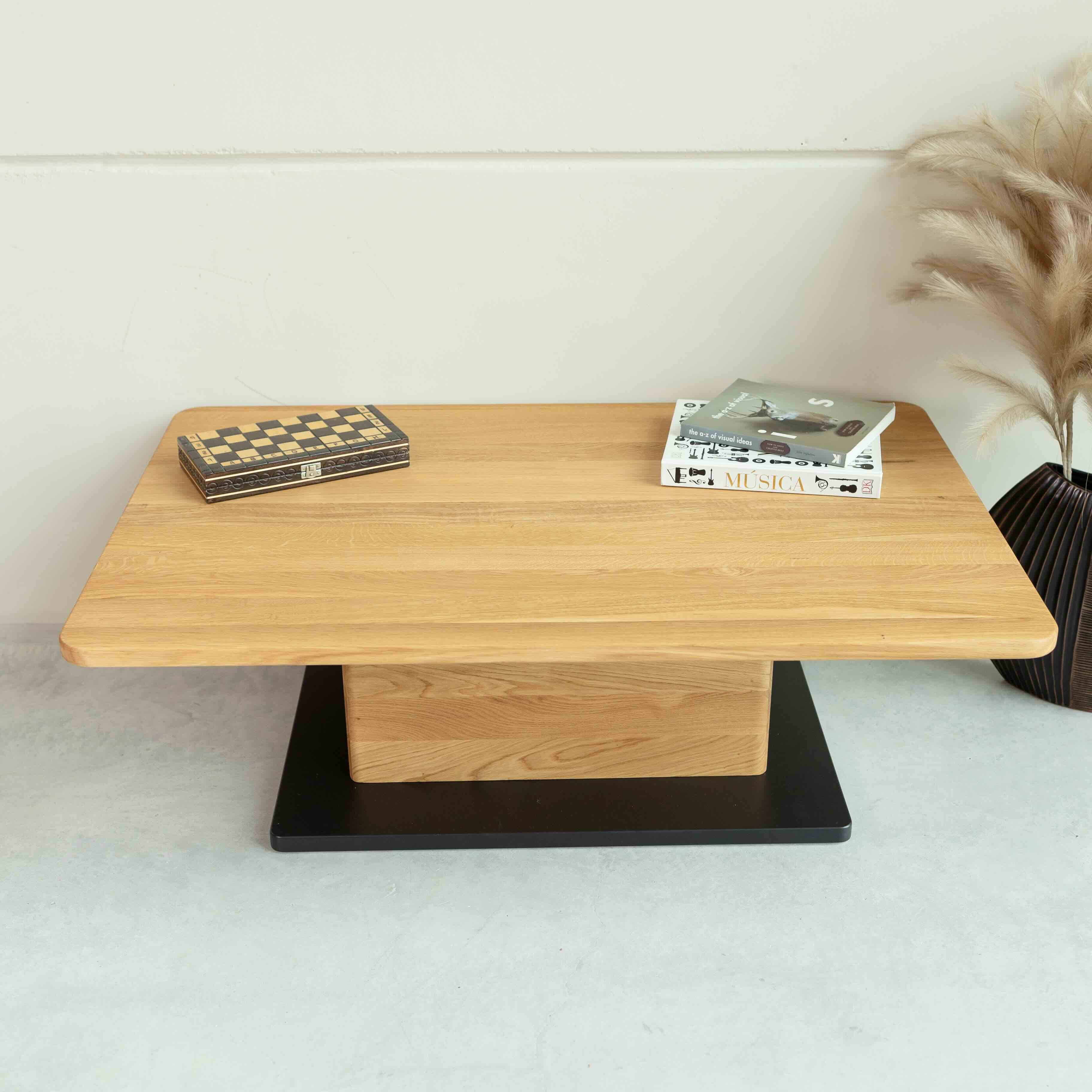 Table basse en bois massif de chêne Bremen - NordicStory - Image 3
