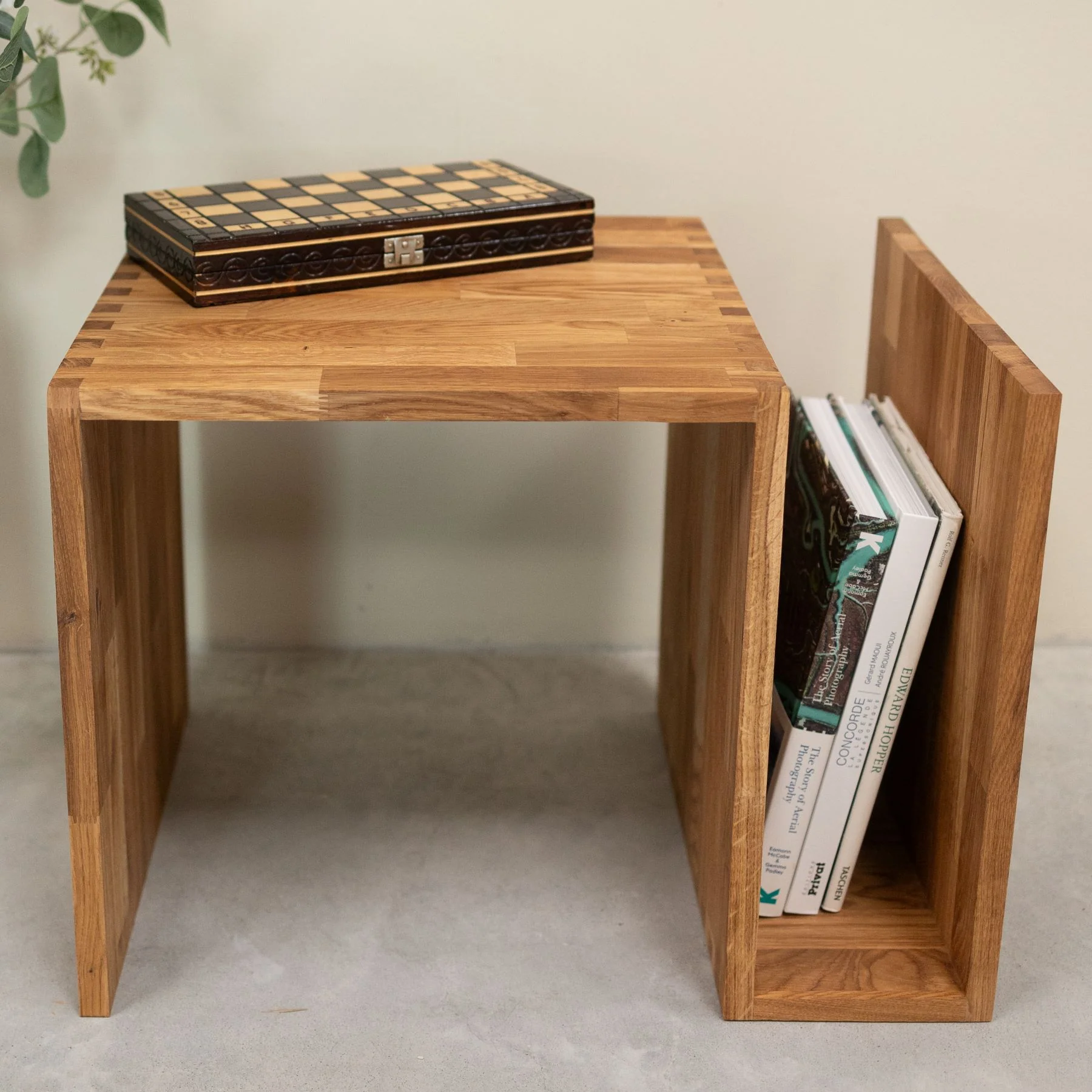 Table d’appoint en bois massif de chêne Sofi – NordicStory - Image 10