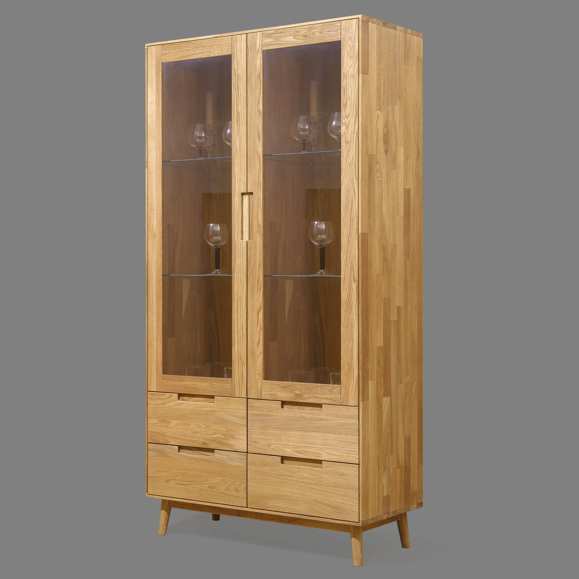 Vitrine en bois massif de chêne Escandi 2 - NordicStory - Image 8