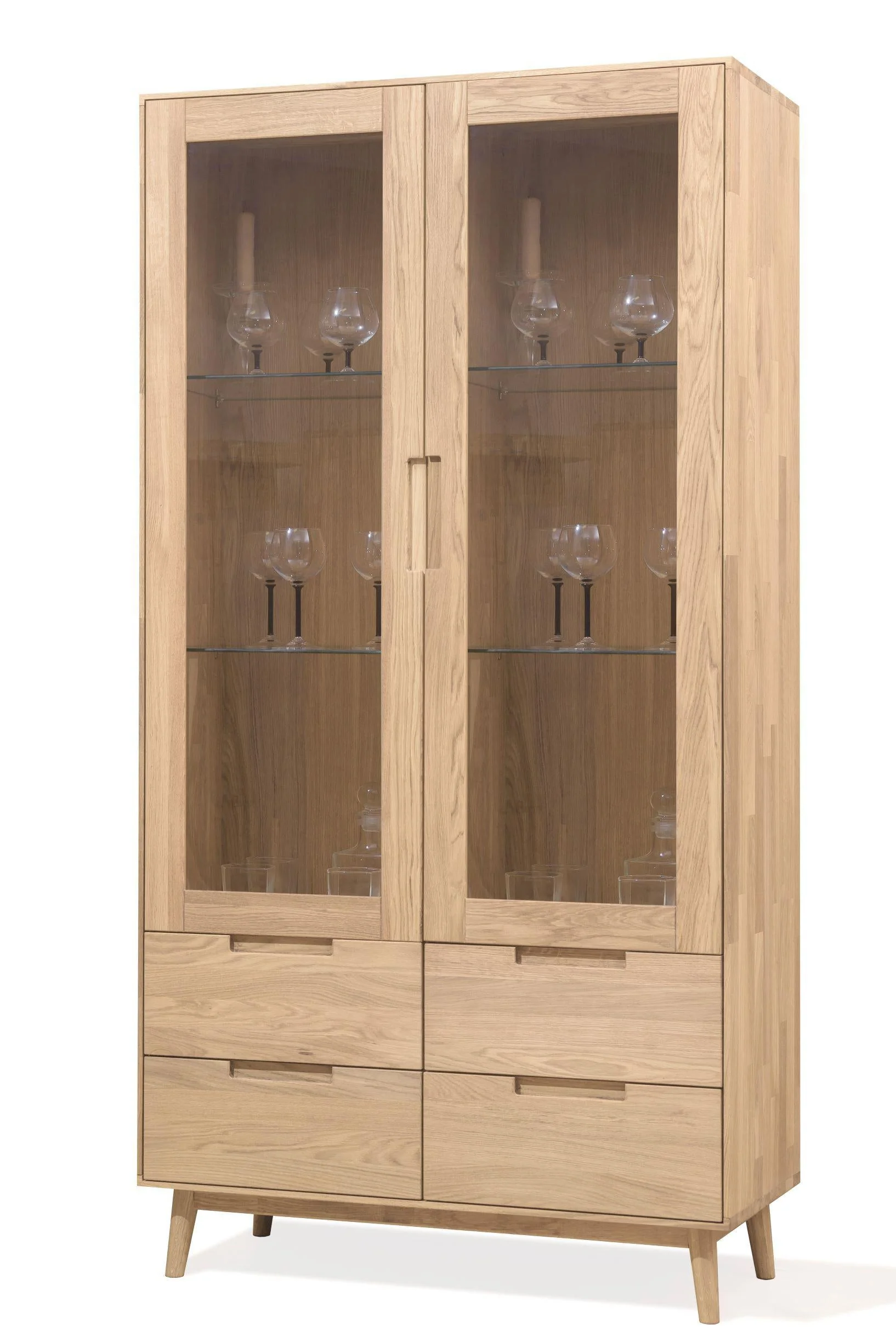 Vitrine en bois massif de chêne Escandi 2 - NordicStory - Image 9