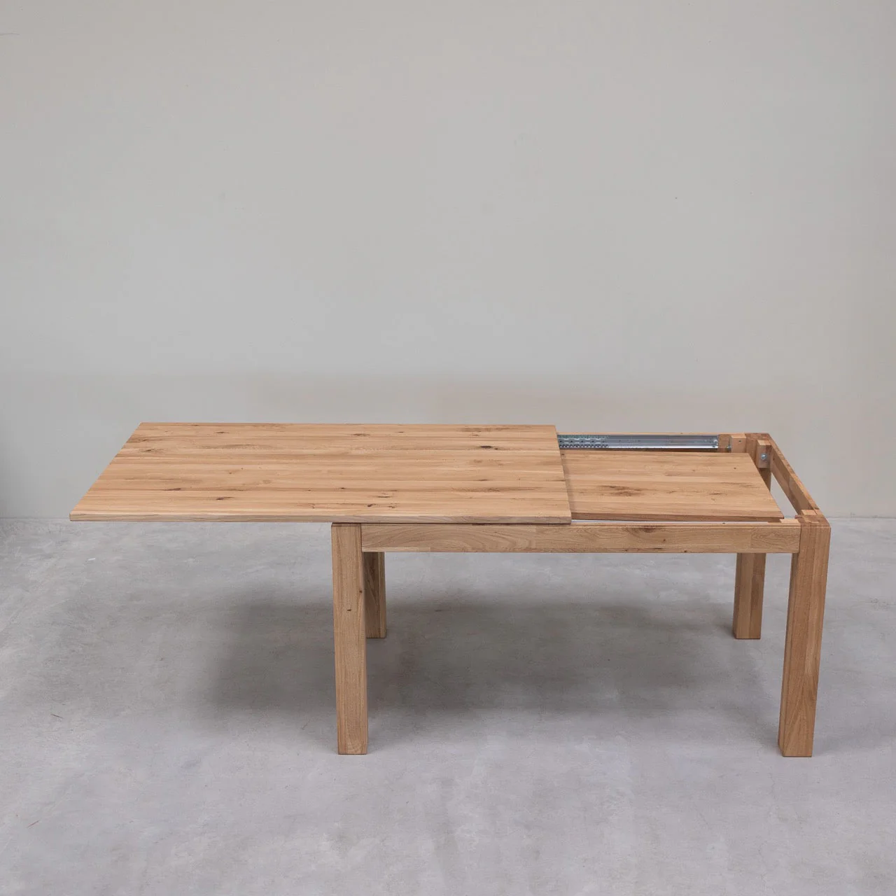 Table à manger extensible en bois massif de chêne L2 - NordicStory - Image 3