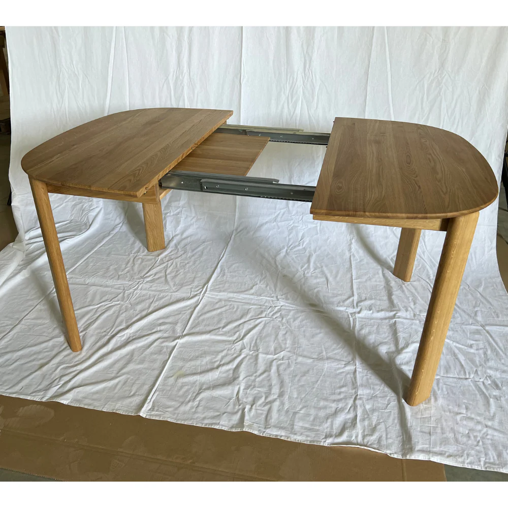 Table à manger ronde extensible en bois massif de chêne Victoria - NordicStory - Image 14