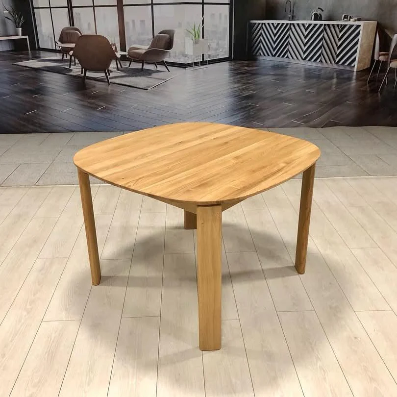 Table à manger ronde extensible en bois massif de chêne Victoria - NordicStory - Image 3