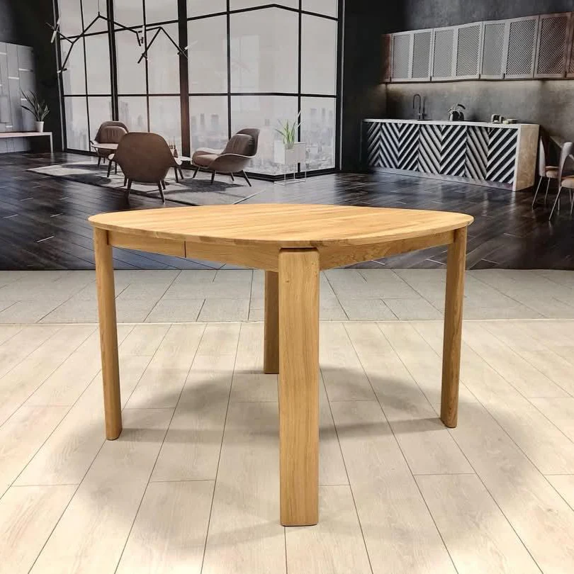 Table à manger ronde extensible en bois massif de chêne Victoria - NordicStory - Image 4