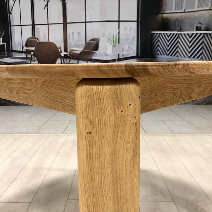 Table à manger ronde extensible en bois massif de chêne Victoria - NordicStory - Image 7