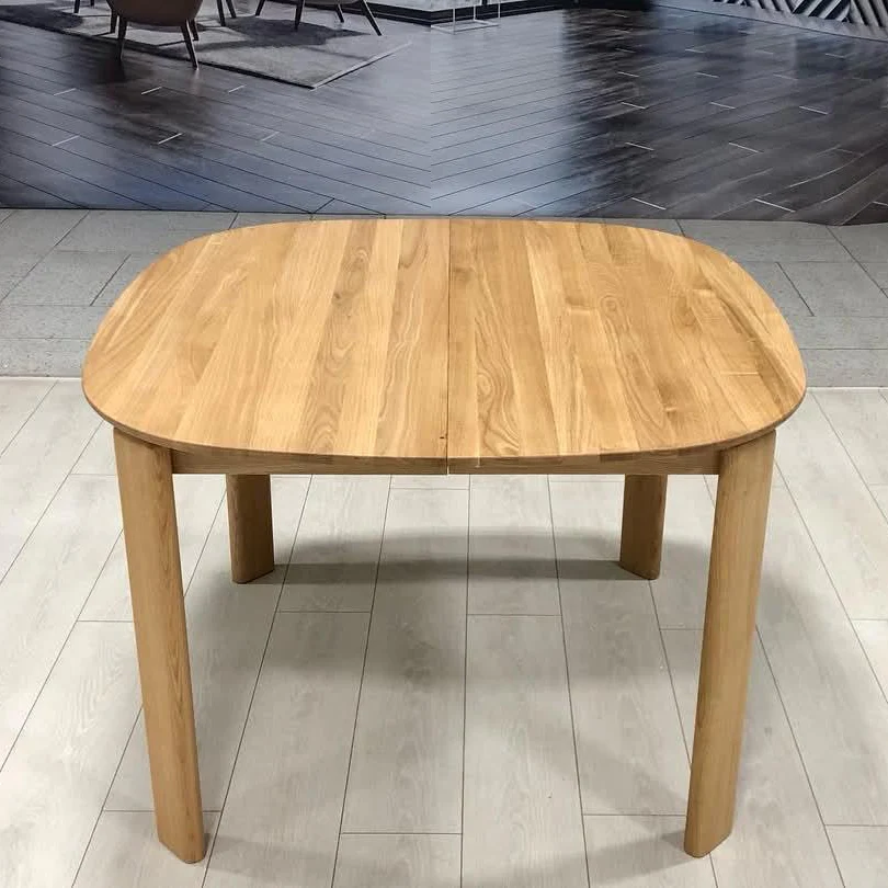 Table à manger ronde extensible en bois massif de chêne Victoria - NordicStory - Image 9