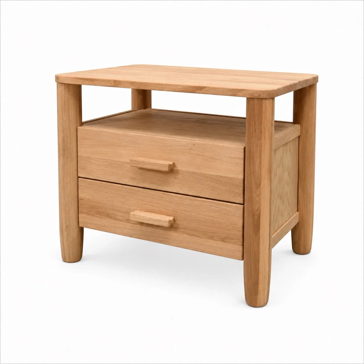 Table de chevet en bois massif de chêne AURA - VESKOR - Image 6