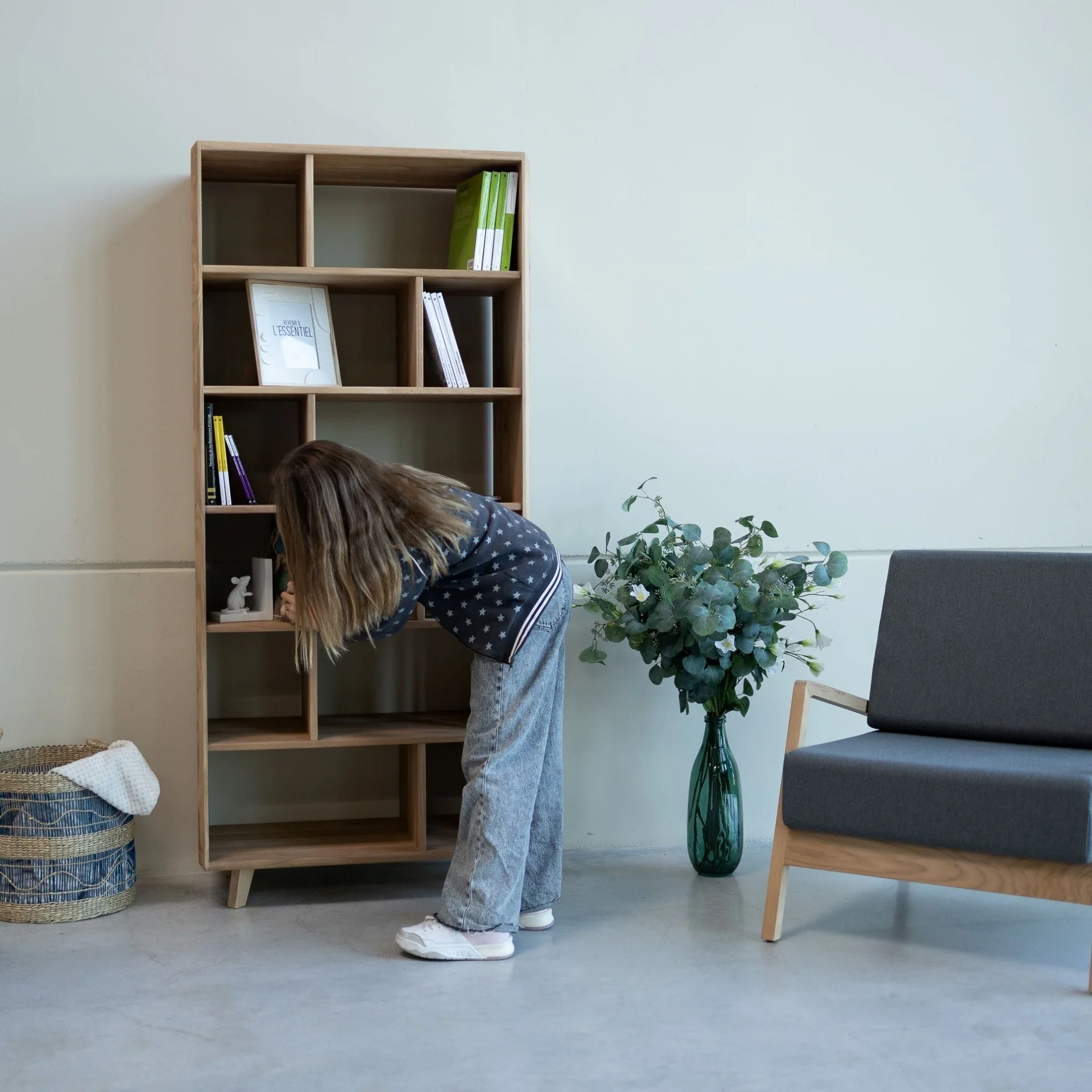 Bibliothèque en bois massif Suède 1 – NordicStory - Image 3