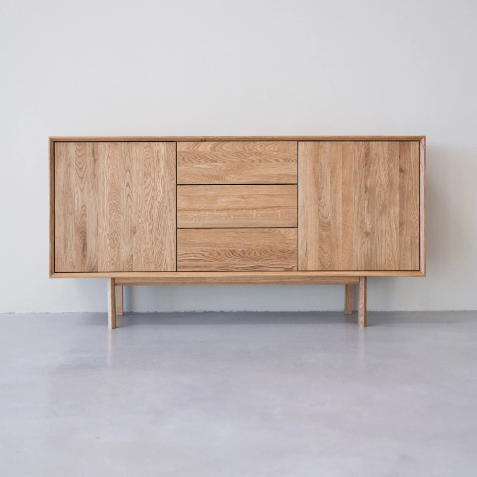 Buffet commode en bois massif de chêne Kodama 3 - NordicStory - Image 7